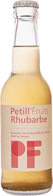 bouteille de 25cl petill'fruits à la rhubarbe
